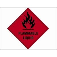 Scan Flammable Liquid - 100 x 100mm SAV