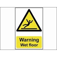 scan warning wet floor pvc 200 x 300mm