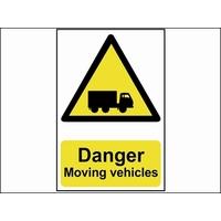 Scan Danger Moving Vehicles - PVC 400 x 600mm