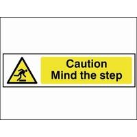 scan caution mind the step pvc 200 x 50mm