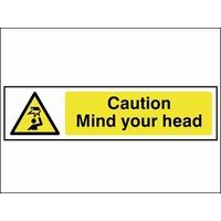 scan caution mind your head pvc 200 x 50mm