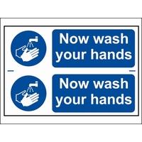 Scan Now Wash Your Hands - PVC 300 x 200mm