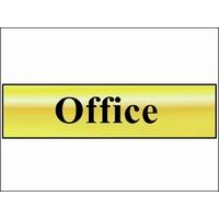 scan office polished brass effect 200 x 50mm