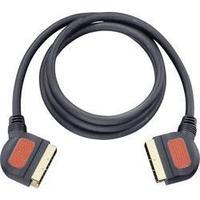 SCART TV/receiver Cable [1x SCART plug - 1x SCART plug] 1.50 m Black Oehlbach