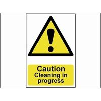 Scan Caution Cleaning In Progress - PVC 200 x 300mm