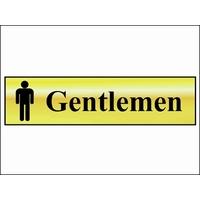 Scan Gentlemen - Polished Brass Effect 200 x 50mm