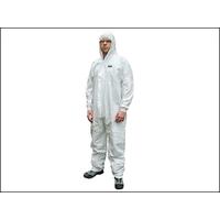 Scan Chemical Splash Resistant Disposable Coverall White Type 5/6 Large