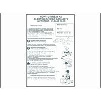 Scan How To Treat An Electric Shock Casualty - PVC 400 x 600mm