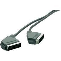 SCART TV/receiver Cable [1x SCART plug - 1x SCART plug] 1.20 m Black SpeaKa Professional
