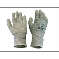 Scan Grey PU Coated Cut 5 Liner Gloves XL