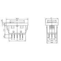 SCI 28628C17 Car Electric Window Rocker Switch, 20A