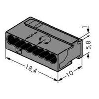 Screw terminal flexible: 0.6- rigid: -0.8 mm² Number of pins: 8 WAGO 1 pc(s) Dark grey