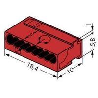 Screw terminal flexible: 0.6- rigid: -0.8 mm² Number of pins: 8 WAGO 1 pc(s) Red