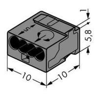 screw terminal flexible 06 rigid 08 mm number of pins 4 wago 1 pcs dar ...