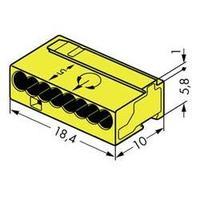 Screw terminal flexible: 0.6- rigid: -0.8 mm² Number of pins: 8 WAGO 1 pc(s) Yellow