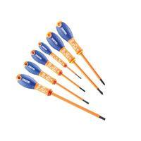 Screwdriver Set 6 Piece Insulated Slotted/Phillips