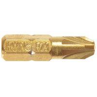 Screwdriver Bits Pozi PZ2 25mm Titanium Pack of 2