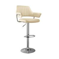 Scala Bar Chair (2 - SAVE £40), Cream x2, Steel