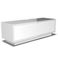 Schnepel VariC-L 2.0 Gloss White TV Stand w/ White Acoustic Grille