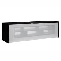 schnepel s1 mk sound gloss black w silver fabric front av cabinet