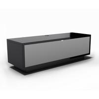 Schnepel VariC-L 2.0 Matte Black TV Stand w/ Silver Acoustic Grille