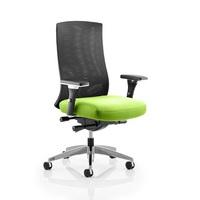 Scarlet Home Office Chair In Green With Castors