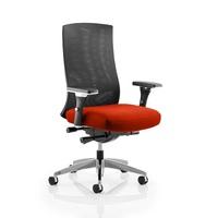 Scarlet Home Office Chair In Pimento With Castors