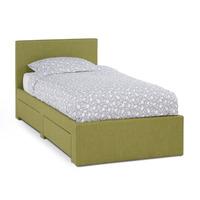 Scarlet Fabric Bed Frame - Olive - 3FT