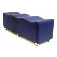 scoop stool tripple seat g5 royal blue woodfabric