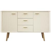 scandinavian style sideboard with oak legs