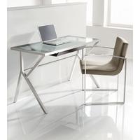 Scribe Glass Desk with Drawer