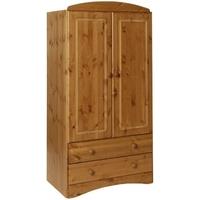 Scandi Pine 2 Door 2 Drawer Combi Wardrobe