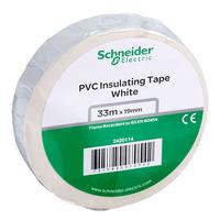 Schneider Electric 2420114 PVC Tape 19mm x 33m White