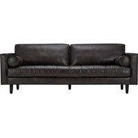 Scott 3 Seater Sofa, Vintage Brown Premium Leather