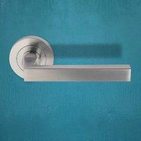 scp linea lever on round rose screw rose handle