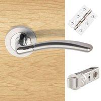 scppcp titon lever on round rose screw rose handle pack