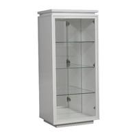 sciae electra white illuminated display cabinet