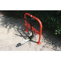 SCOOTER RACK TO HOLD 4 GALV + COATED RED