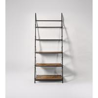 scala shelving unit in mango wood gunmetal