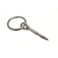 screw in manger ring bolt animal teather shackle 10mm bzp steel pack o ...