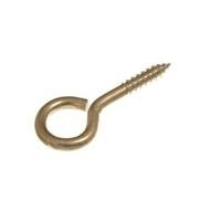 Screw in Eyes 65MM X 14 ( 5.8MM dia. ) Eb Brass Plated Steel ( pack of 50 )