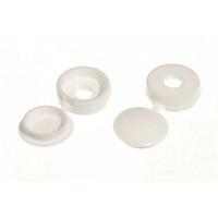 Screw Cap Cup Washer Hinged Cover White for No. 6 & 8 Screws ( pck 10000 )