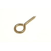 Screw in Eyes 40MM X 8 ( 3.5MM dia. ) Eb Brass Plated Steel ( pack of 1000 )