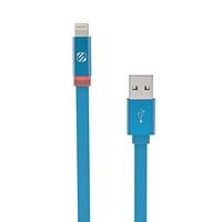 Scosche 0.9 m FlatOut Lightning USB Charge/Sync Cable with LED Indicator - Blue