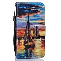 scenery pu leather wallet for huawei p8lite p9 p9lite