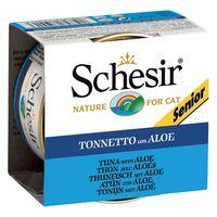 schesir senior in jelly 6 x 85g tuna with aloe