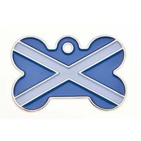 scotland flag bone tag