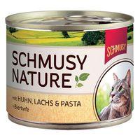 Schmusy Nature Cans 6 x 190g - Turkey, Rabbit & Rice