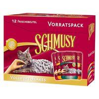 schmusy nature whole food flakes mixed trial pack 12 x 100g 4 varietie ...