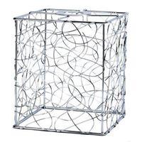 Scribble Silver Cube Light Shade (D)13cm